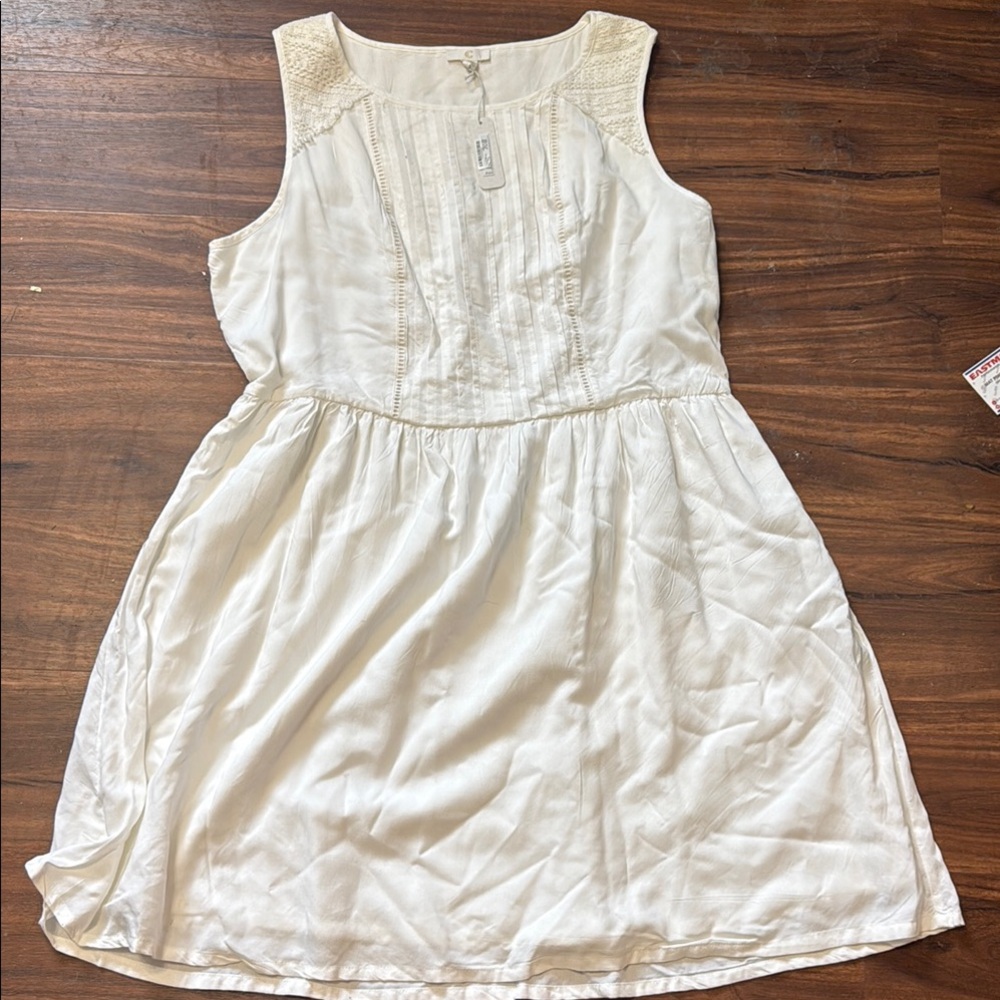 Charming Charlie white summer Sleeveless Dress embroidered nwt XL